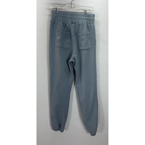 Women's POPFLEX Cloud Sweatpants size M Thick Terry Gym Jogger Soft blue gray - Picture 2 of 9